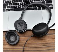 Coussinets de rechange compatibles avec casque stéréo filaire à réduction de bruit Jabra Evolve2 30 SE (Evolve 2 30MS 30UC 30SE)-Mousse d'isolation acoustique confortable (ne convient pas à