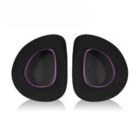 Coussinets de rechange compatibles avec les casques de jeu ASUS ROG Delta Aura Sync USB-C - Maille noire et violette
