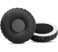 Coussinets de rechange compatibles avec les casques Koss HV1 HV1A HV/1 HV/1A HV 1A (cuir protéiné noir)