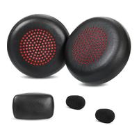 Coussinets de rechange compatibles avec les casques sans fil Plantronics Savi 8220 Savi 8210 Savi 8200 avec accessoires en mousse à mémoire de forme souple - Noir