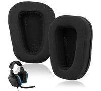 Coussinets de rechange de qualité supérieure pour casques de jeu Logitech - Compatible avec G935, G933, G930, G635, G633, G633S, G430, G431, G432, G433 - Mousse à mémoire de forme - Performances