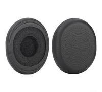 Coussinets de rechange en cuir pour casque sans fil Logitech H800 | Coussinets en mousse à mémoire de forme protéinée douce avec design respirant | Noir (A)