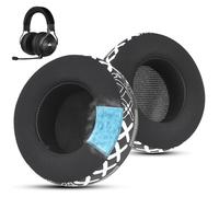 Coussinets de rechange en gel rafraîchissant pour casque de jeu Corsair Virtuoso, coussinets d'oreille Corsair Virtuoso avec tissu lisse et mousse à mémoire de forme haute densité, coussin d'oreille à