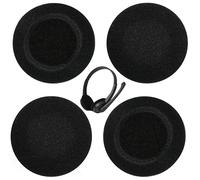Coussinets de Rechange en Mousse, 4 Pcs Coussinets en Mousse Souple Compatibles avec Casques Senn-heiser EPOS PC 2/PC 3 Chat/PC 5/PC 7 USB/PC 8 USB (Noir)