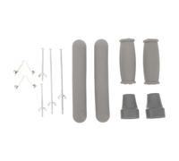 Coussinets de Rechange pour Béquilles en Caoutchouc et Métal | Installation Facile, Adhérence, Usage Intérieur et Extérieur, Vis, Billes, Accessoires de Serrage Inclus