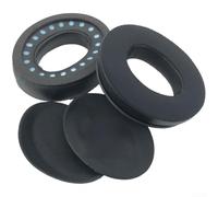 Coussinets de rechange pour Bose QC45 - En cuir protéiné et gel - Mousse à mémoire de forme - Extra durable - Série Around-Ear - Gris - 90 x 72 mm (I)