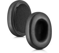 Coussinets de Rechange pour Casque compatibles avec Skullcandy Crusher Wireless, Evo, ANC, Hesh3 - Haut de Gamme en Cuir Synthétique et Éponge de Qualité, Doux, Durable et Confortable - Noir