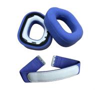Coussinets de rechange pour casque de jeu Corsair HS80 RGB en mousse à mémoire de forme confortable Bleu