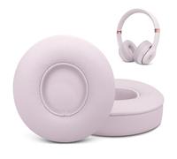 Coussinets de rechange pour casque sans fil Beats Solo 4 en cuir protéiné de qualité supérieure (rose nuage)