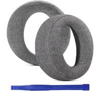 Coussinets de rechange pour casque Sony PS5 Pulse 3D en lin recouvert de mousse à mémoire de forme haute densité pour améliorer le confort (gris)