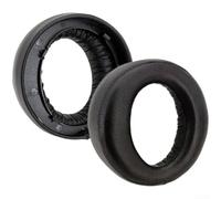 Coussinets de rechange pour casque Sony Pulse 3D pour PS5 Coussinets en cuir protéiné Épaisseur ajoutée Housses de casque sans fil confortables en cuir noir 90 mm (F)