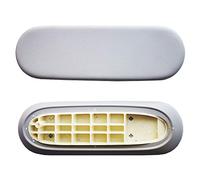 Coussinets de rechange pour chaise de bureau Herman Miller Sayl - Accoudoirs fixes et réglables en hauteur - Vinyle gris clair (1 paire)