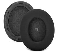 Coussinets de rechange pour écouteurs compatibles 4 5 Over Ear | Paire de coussinets noirs, remplacement sans outil, rafraîchissement des gobelets usés, renouvellement des dommages écaillés
