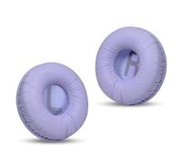 Coussinets de rechange pour écouteurs JBL Tune T500BT/T450BT/510BT/520BT/570BT, cuir froissé pour une meilleure respirabilité et friction avec mousse haute densité - Violet