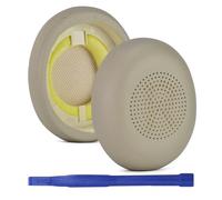 Coussinets de Rechange pour Jabra - Compatibles avec Les Casques Evolve2 65MS/65UC/40MS/40UC et Elite 45h - en Cuir protéiné à mémoire de Forme - Doré