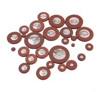 Coussinets de rechange pour saxophones alto et ténor, y compris des tailles assorties pour la protection des touches et le son (coussinet en cuir alto)