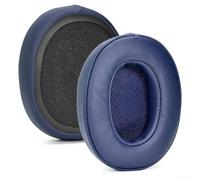 Coussinets de rechange pour Skullcandy Crusher sans fil/Crusher ANC/Hesh3, avec cuir protéiné souple, compatibles avec les oreillettes en noir/rouge/gris/marron/bleu (bleu)