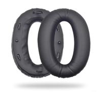 Coussinets de rechange pour Sony WH-1000XM2 et MDR-1000X, coussinets en cuir protéiné souple avec accents dorés, isolation phonique, faciles à installer, noir
