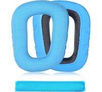 Coussinets de rechange professionnels pour écouteurs Logitech G930,G430,G432,G332,G35,F450 Bleu + T