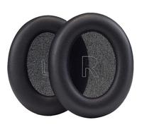Coussinets de rechange Q30/Q35 pour casque Anker Soundcore Life Q30 & Q35 BT avec peau en cuir protéiné et mousse à mémoire de forme, pièce de réparation (noir)