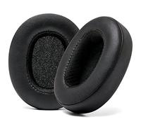 Coussinets de Rechange WC pour Casque Supra-auriculaire Skullcandy Hesh 3 et Crusher, fabriqués par Wicked Cushions | Durabilité, épaisseur et Confort améliorés | Black