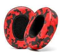 Coussinets de Rechange WC pour Casque Supra-auriculaire Skullcandy Hesh 3 et Crusher, fabriqués par Wicked Cushions | Durabilité, épaisseur et Confort améliorés | Red Camo