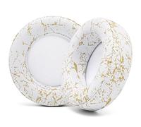 Coussinets de Remplacement améliorés WC pour Le Casque de Jeu Corsair Virtuoso fabriqués par Wicked Cushions | Durabilité, épaisseur, Cuir Plus Souple et Isolation sonore améliorés | Marbre doré