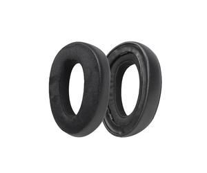 Coussinets de remplacement compatibles avec les casques EPOS H3 & H3pro Hybrid - Velours noir & Cuir (2 pièces)