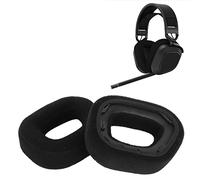 Coussinets de Remplacement pour Casque Corsair HS80 RGB, Coussinets d'oreille en Cuir de Flanelle Douce et éponge, Housse de Coussins d'oreille