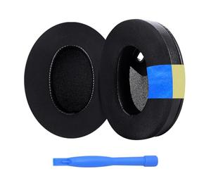 Coussinets de Remplacement pour Sony WH-1000XM4 by MMOBIEL - Gel Réfrigérant & Tissu Ice-Silk avec Mousse à Mémoire de Forme - Coussins d’Oreille Anti-Bruit - Noir