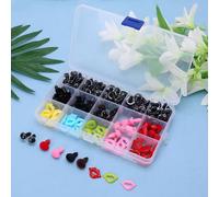 Coussinets De Sécurité En Plastique Pour Enfants, 140 Pièces, Pour Marionnettes, Yeux, Nez, Bouche, Jouets Faits À La Main