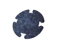 Coussinets de sourdine pour grosse caisse - Autocollant de renfort en feutre - Silencieux - Accessoire d'entraînement silencieux - Patchs à pédale unique