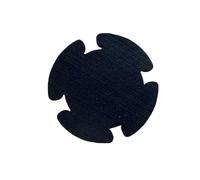 Coussinets de sourdine pour grosse caisse - Autocollant de renfort en feutre - Silencieux - Accessoire d'entraînement silencieux - Patchs à pédale unique