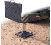 Coussinets de stabilisation Grue, Coussinets cric stabilisateur remorque, Tapis nivellement en Caoutchouc for Sol Lourd et Solide(20x20x3.1/50x50x8cm)