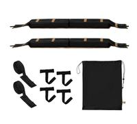 Coussinets de support de surf - Porte-bagages pour échelle de canoë 118 x 12 cm, coussin antidérapant avec sangles d'arrimage, galerie de toit de protection | Sac de rangement d'accessoires de véhicul