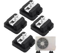 Coussinets de support pour climatiseur,Base pour climatiseur sans unité extérieure - Support anti-vibration 4 pièces pour compresseur et condensateur Split de