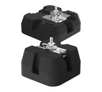 Coussinets de support pour climatiseur - Ensemble de tapis de base robustes | Support anti-vibration de 500 kg, kit de stabilisateur de pompe à chaleur CA haute capacité de charge extérieure, 500 kg
