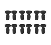 Coussinets de talon avec semelles intérieures attachées au, en mousse à mémoire forme, talons hauts, coussinets chaussures Anti-usure, 6/12 pièces Pour Hommes et Femmes(12pcs-Black)