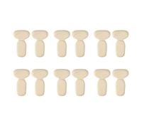 Coussinets de talon avec semelles intérieures attachées au, en mousse à mémoire forme, talons hauts, coussinets chaussures Anti-usure, 6/12 pièces Pour Hommes et Femmes(12pcs-Beige)