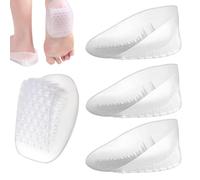 Coussinets de talon en gel transparent pour une répartition uniforme de la pression | Inserts antidérapants pour épine osseuse, soulagement de la fatigue des pieds, semelles intérieures confortables
