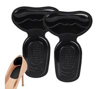 Coussinets de talon pour chaussures, coussin antidérapant 2 en 1 - Coussinets en silicone confortables pour talons - Dos de chaussure - Ajustement plus serré - Chaussures trop grandes - Pour femme