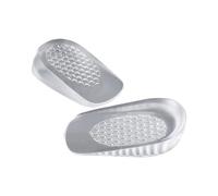 Coussinets de talon réutilisables en silicone pour soulager le tendon d'Achille et augmenter la hauteur - Design antidérapant pour plus de stabilité