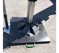 Coussinets de vérin Robustes, Patin de stabilisation de Grue, cric hydraulique, Haute densité empilable, avec Surface texturée, pour Camping-Car et Caravane,40×40×6cm