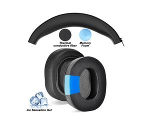 Coussinets d'écouteurs de remplacement pour BASEUS Bowie H1S/H1i/H1 PRO D05, tissu maillé, mémoire