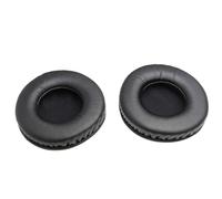 Coussinets D'écouteurs Ronds Noirs 90mm en Cuir Protéiné | Remplacement pour Modèles Usés, Isolation Sonore, Confort D'appui, Paire pour Casque