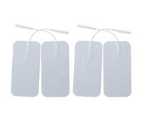 Coussinets d'Électrothérapie Auto-Adhésifs 5X10 CM Lot de 4 Réutilisables Non Tissé Compatibles Électrostimulateurs pour Stimulation Musculaire Confort pour