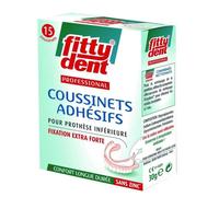 Coussinets Dentaires - Fittydent - Boite De 15 - Adhésifs - Pour Prothèse Inférieure - Mixte