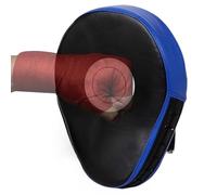 Coussinets d'entraînement de boxe - Coussinets de boxe incurvés et épais - Mitaines de frappe pour adultes - Bouclier de main ergonomique + bande de fixation réglable au poignet - Nylon polyuréthane