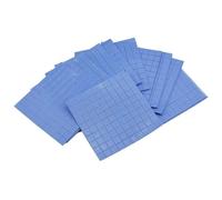Coussinets d'isolation Thermique Portables 100 x 100 x 1 mm, Feuille de Silicone Conductrice Bleue à Petite Grille 10 x 10 x 1 mm, 1 pièce