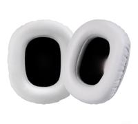 Coussinets d'oreille améliorés pour Logitech G Pro X 2ème génération - Mousse haute densité et tissu respirant - Coussins doux à isolation phonique noir (blanc nacré protéiné)